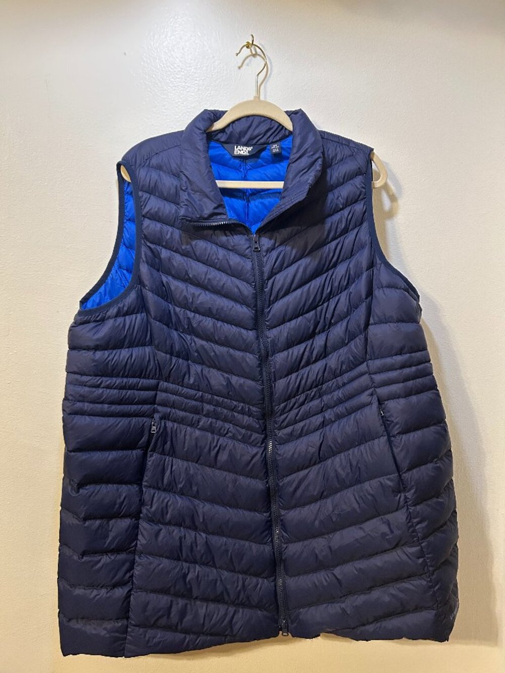 Lands' End Down Puffer Vest 2X 20W-22W